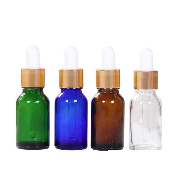 Bouteille de parfum 5ml / 10ml / 15ml Flacon compte-gouttes en verre pour mini portable vide cosmétique flacon transparent livraison goutte santé beauté parfum Dhffj