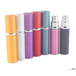 Parfumflesje 5 ml 10 ml mini-spray per reis Lege cosmetische container Verstuiver Aluminium hervulbare flessen Drop Delivery Health Bea Dhwls