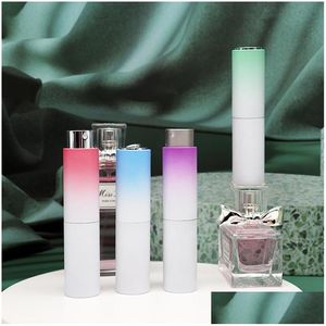 Bouteille de parfum 8 ml par bouteilles d'atomiseur gradient rotatif rechargeable taille de voyage pulv￩risateur de fuite portable gouttes de pulv￩risation