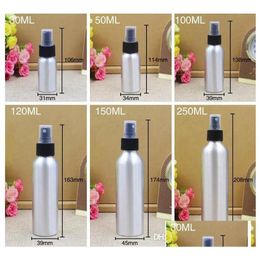 Parfumfles lege metalen aluminium spuitflessen containers per container Essenti￫le olie met mistspuitpomp Drop levering gezondheid DHXPG