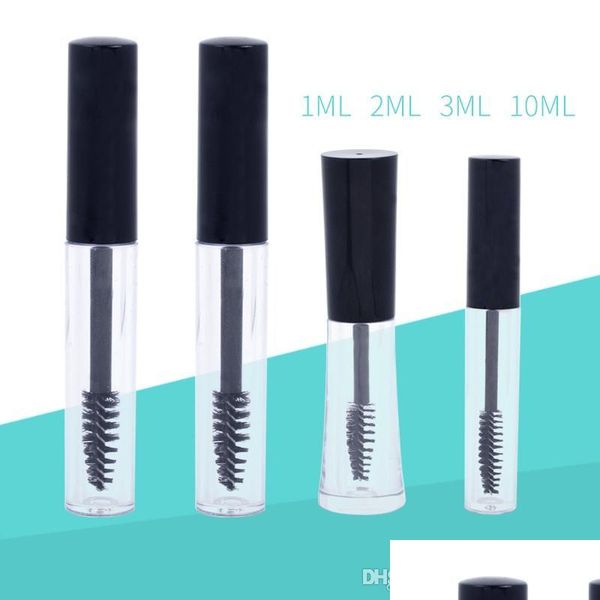 Bouteille De Parfum Mini Voyage Clair Vide Mascara Tube Flacons Transparents Conteneurs Cosmétiques Pour Cils Crème Liquide Eyeliner Goutte Del Dhghn