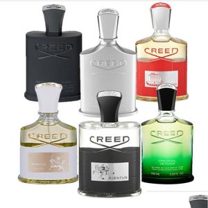 Parfumfles Top Selling Aventus Per Men Cologne Black S Irish T Green Imperial Millesime Spray Parfum Geur 120 ml met hoge G Dhguv