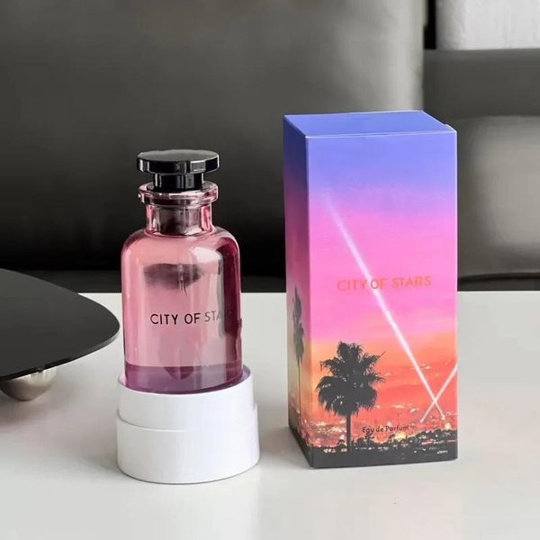 Parfum Classique Designer Parfum Parfum 100ml City Of Stars Citrus EDP forte odeur Eau De Parfum Spray Cologne Parfum Parfum pour Moi