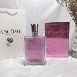 Bouteille en verre de parfum pour hommes et femmes de haute qualité, parfum de marque en spray rose de minuit, fleurit miraculeusement 50/75ml/100ml, offre spéciale