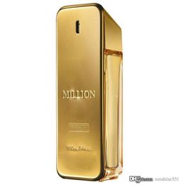 Perfume voor mannen Million Woody Spicy 100ml 34Floz EDT Golden Special Design Hoge kwaliteit hetzelfde merk 7097541