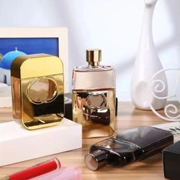Parfum Hot sales Nieuwste luxe ontwerp Keulen damesparfum heren 90 ml schuldige gouden zwarte fles hoogste versie Geurspray klassieke stal