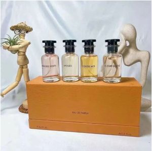 Set de perfumes 30ml 4 Uds. Traje de fragancias Rose des Vents Apogee Le Jour Se Leve California Dream Precious Quality y Equisite Packaging Caja de regalo Parfum spray