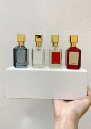 Set de perfumes 4 Uds Maison Bacarat Rouge 540 Extrait Eau De Parfum Paris fragancia hombre mujer Colonia Spray larga duración Smel4240411