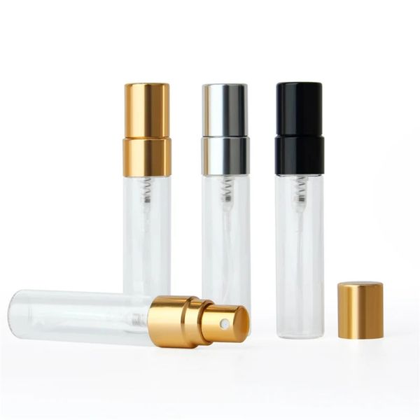 Flacon de testeur de parfum 2ml 3ml 5ml 10ml, flacons en verre rechargeables, échantillons de parfum vides, Mini flacons pulvérisateurs en verre