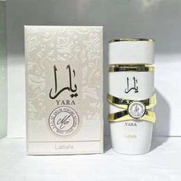 Parfum yara 100 ml door lattafa hoogwaardige langdurige parfum voor vrouwen dubai arabische parfum Arabisch Midden -Oosten Dubai parfum geur blijvende geur 82