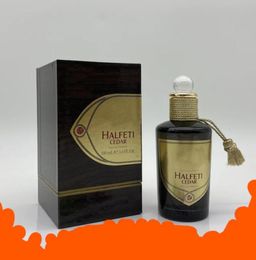 Parfums pour hommes femmes Halfeti Cedar Heavy Perfume EDP 100ml Charm Lady EAU De Parfum Lasting Pleasant Fragrances Natural Spray Bo7080829