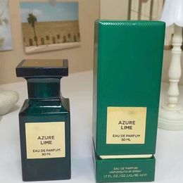 Parfums Geuren voor dames en heren AZURE LIME Merk Unisex Spray Keulen 50ML EDP Natuurlijke Beroemde Charmante Langdurige geur voor cadeau 1.7 FL.OZ EAU DE PARFUM