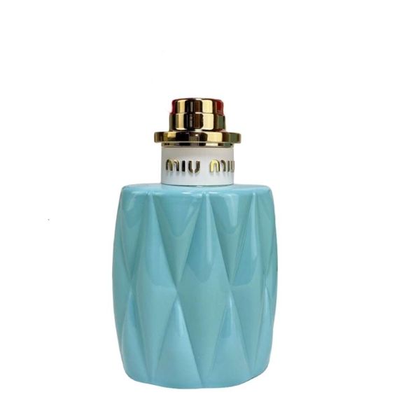 Parfums Parfums Pour Femmes Miu Bouteille Bleue Bouchon Rouge Muguet Dame Du Même Nom Parfum De Fleur Parfum Frais Et Naturel 100ML