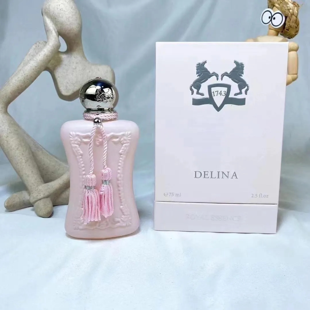 Perfumes Marly Versión Calidad Mujer perfume fragancia spray 75ml Casili Delina eau de parfum EDP La Rosee Parfums de-Marly encantadora esencia real Colonia