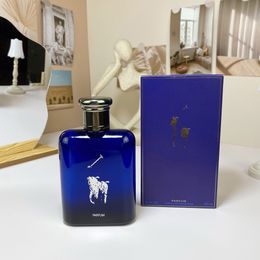 Perfumes Fragancias de calidad para el hombre alto Paul Polo Perfume para hombres 125 ml de azul oscuro Polo perfume Increíble olor portátil 336