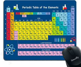 Tableau périodique par éléments de chimie pour les amateurs de sciences en classe grand tapis de souris en caoutchouc épais antidérapant