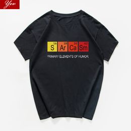 Tableau périodique Éléments primaires de l'humour T Shirt hommes S Ar Ca Sm Science streetwear Sarcasm Chemistry tshirt hip hop tee shirt