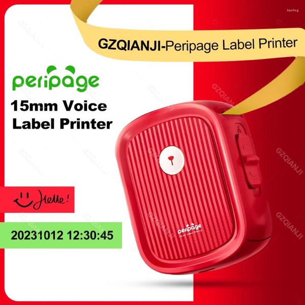 Peripage P10 Red etiqueta pegatina adhesiva fecha de impresora nombre precio imprimir máquina bluetooth mini fabricante de portabel