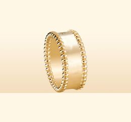 Ring de logotipo de Perlee Clover Clover Kaleidoscope ThreeColor Ring 18K Rose Gold Diamond Designer Sitio web Oficial del mismo Sty7022086