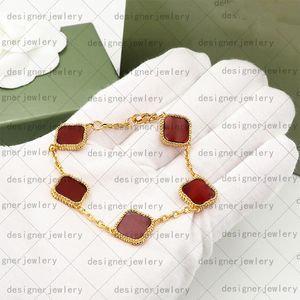 pulsera permanente pulsera de trébol de lujo aretes collar para mujer colgante de flor de color turismo estilo pastoral amantes de la moda pulsera de cadena de amor joyas