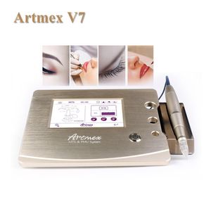 Permanente make -upmachine ArtMex V7 Digital Touch Screen Microneedling Therapy Device voor wenkbrauwliptattoo