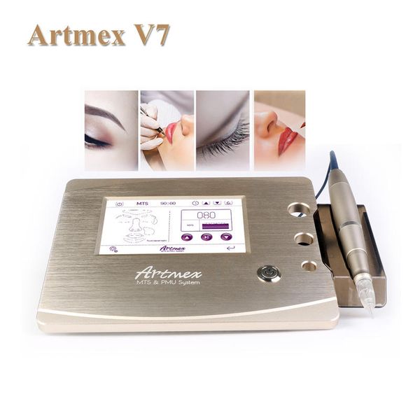 Máquina de maquillaje permanente Artmex V7 Pantalla táctil digital Dispositivo de terapia de microagujas para tatuaje de labios de cejas