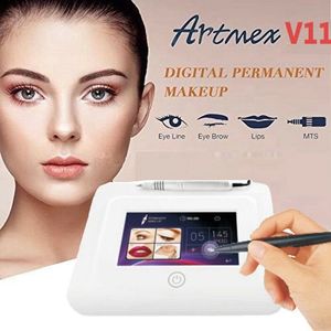 Máquina de tatuaje de maquillaje permanente, conjunto táctil digital Artmex V11, lápiz rotativo para cejas y labios, sistema PMU MTS Dermapen