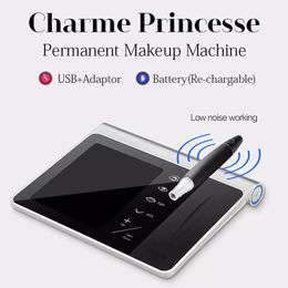 Permanente Make-Up Machines Hoge Kwaliteit LED Charme Princesse Machine Pen Kit MadeInGermany Voor Wenkbrauw Lippen Eyeline Microblading 230621