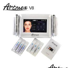 Machines de maquillage permanent Hine Digital Artmex V8 Set Eye Brow Lip Stylo rotatif MTS Système Tattoo Drop Livraison Santé Beauté Tatouages B Dhyk9