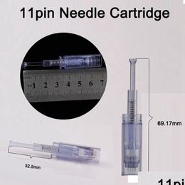 Permanente make-up naalden tips hoogwaardige dermapen microneedle tips 11 naald noven-xl cartridges voor dr-dermische huidverzorging lichten w dhuev