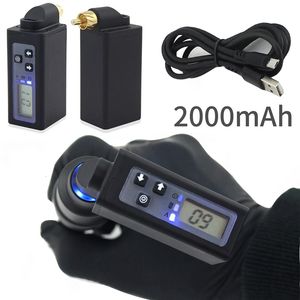 Permanente Make-Up Power Mini Draadloze Professionele Tattoo Voeding 2000 mAh RCA/DC Cord Batterij voor Tattoo Levert 230701