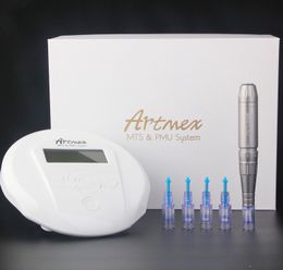 Permanente Make-up Tattoo MTS PMU Machine ArtMex Eye Brow Lip Rotary Derma Pen V6 MicroneDle Huidverstrakking Opheffen Rimpels Verwijderen