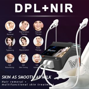 Machine d'épilation professionnelle indolore permanente DPL, lumière de lait NIR OPT IPL, rajeunissement de la peau au Laser, équipement de beauté, système d'épilation