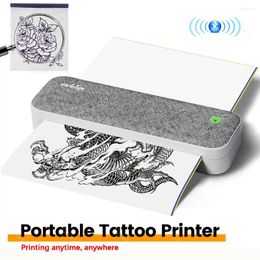 Perpage-impresora A40 de transferencia de plantilla de tatuaje, máquina impresora A4 con USB, Bluetooth, fabricante móvil, dibujo de líneas, impresión de documentos con papeles