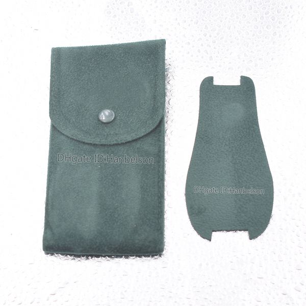 Boîte de montre verte perpétuelle, boîtes de sac en tissu, collection de cadeaux, tissus en peluche, protection Hanbelson Caja