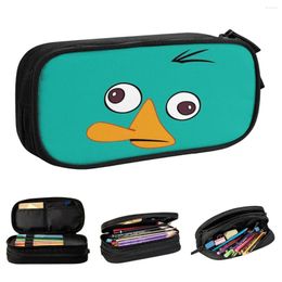 Perry The Platypus Face Pencil Case Classic Pen Box Bols