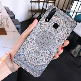 Cas de téléphone à motif floral de tapis persan pour Samsung A51 A30S A52 A71 A12 pour Huawei Honor 10i pour Oppo Vivo Y11 Cover