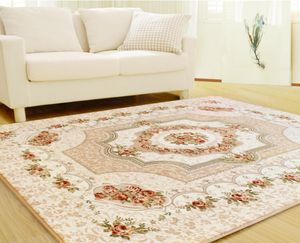 Tapis persan grand tapis tapis de haute qualité rose style européen simple chambre moderne pleine de tapis salon de thé canapé de table gr9376679