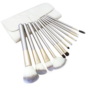 Make-up Borstels Perzische Creamy White Brush Set Champagne Houten Handvat Beauty Kit Tool
