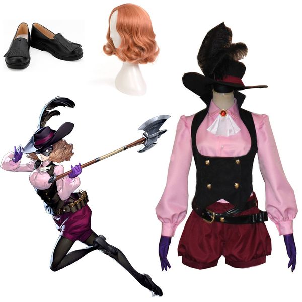 Persona 5 Haru Okumura Costumes Cosplay Femmes Uniforme scolaire Ensemble complet Inclure chapeau sur mesure Made