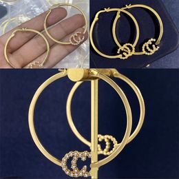 Pendientes de aro colgantes de moda de diseñador personal para mujer, joyería de lujo chapada en oro, aretes más nuevos, accesorios populares, aretes de diseñador zh168 E4