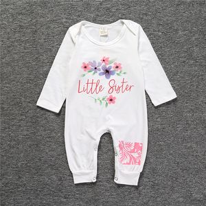 Baby onesie met lange mouwen voor kinderen Europa en de Verenigde Staten herfst pasgeboren homewear kruippakL230625