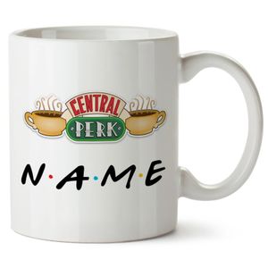 Gepersonaliseerde vrienden tv -programma Central Perk Mug 11oz Ceramic Wholesale Coffee Cup druppel 240407