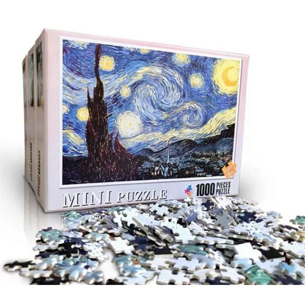 Puzzle personnalisé Plusieurs styles Dessin animé mini puzzles 1000 pièces Assemblage de jouets pour adultes enfants enfants jeux éducatifs Cadeaux de vacances