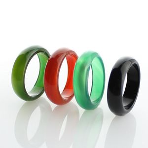 Persoonlijkheid 18 MM Natuurlijke chalcedoon agaat Ringen hoge ijs jade ring voor vrouwen mode-sieraden paar gift