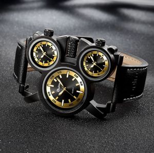 Persoonlijkheid Nauwkeurig Quartz-uurwerk Knappe Heren Horloges Super Cool Speciale Grote Wijzerplaat Mannelijke Horloge Lichtgevende Handen Horloges Mu290W