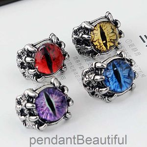 Personnalité Claw Devils Eye Dominering Mens Open Ring Jewelry