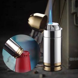 Mini briquet à balles créatif de personnalité, Portable, en métal, coupe-vent, Butane, sans gaz, allume-cigare, cadeau inhabituel pour hommes