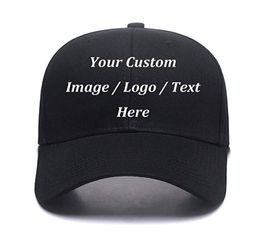 Personnalité Custom Baseball Cap Hat Broided votre propre Textlogo Ajustement papa Hat extérieur Men décontracté Snapback Cap Hat6632553