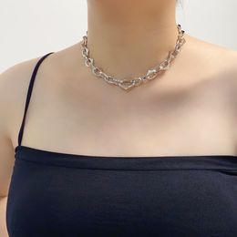 Collier métallique Design de personnalité, Triangle en laiton, épais, bijoux en titane et acier